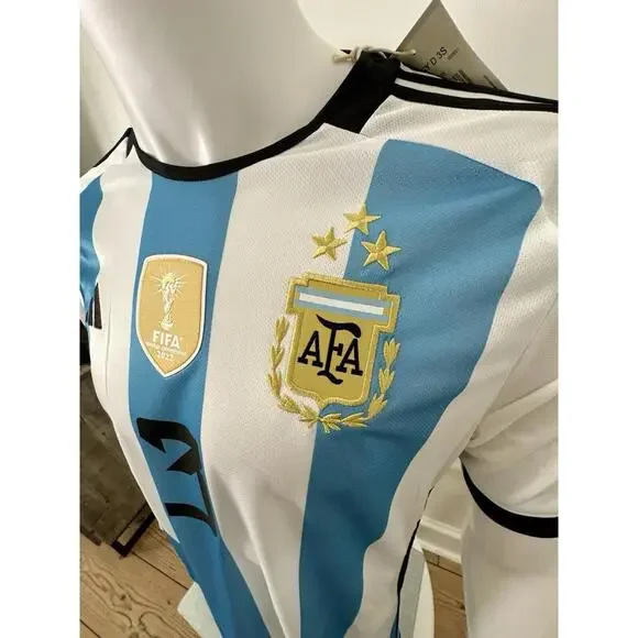 2022 Adidas World Cup 2022 3 STAR Argentina Tagliafico Jersey XS 100% Authentic